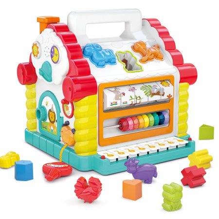 בית פעילות עם קוביות ומיון צורות