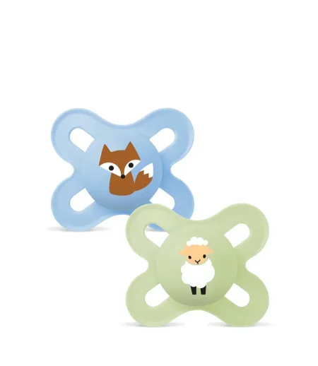 מאמ זוג מוצצים 0-2 סיליקון טבע