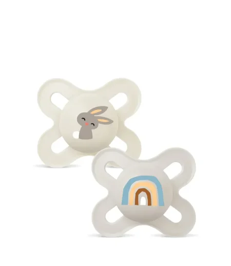 מאמ זוג מוצצים 0-2 סיליקון טבע